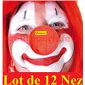 Lot de 12 Nez de Clown en mousse rouge