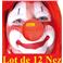 Lot de 12 Nez de Clown en mousse rouge