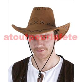 Chapeau de Cowboy (Imitation nubuck)