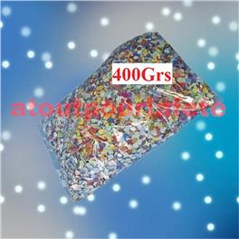 Sachet de 400grs de Confettis multicolore