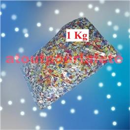 Sachet de 1 Kg de Confettis multicolore Sachet de 1 Kg de Confettis multicolore