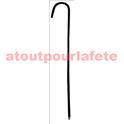 Lot de 12 Cannes de Charlot en plastique noir 80cm