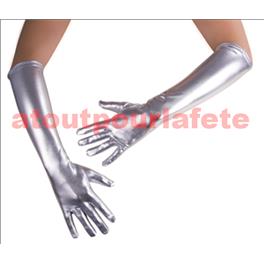 Gants long Or ou Argent (la paire) Gants long Or ou Argent (la paire)