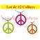 Set de 12 colliers Collier Hippie fluo (3 couleurs)