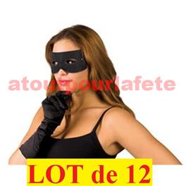 Lot de 12 Loups de Justicier, Vengeur masqué, Zorro