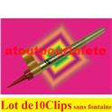 Lot de 10 Clips simple à Fontaines pour bouteille de champagne , Whisky, Etc 