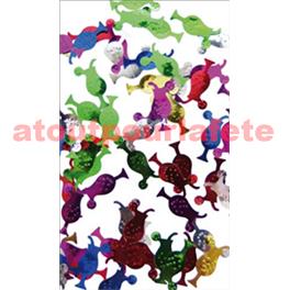 Confettis de table verre à cocktail - multicolore - 2,5 cm - sachet de 10 gr 