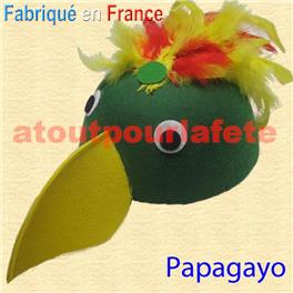 Chapeau - Coiffe de Papagayo, Mozart - La Flûte enchantée Chapeau - Coiffe de Papagayo, Mozart - La Flûte enchantée