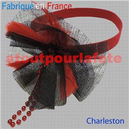 Bandeau Charleston Tricolore 14 Juillet Luxe Bandeau Charleston Tricolore 14 Juillet Luxe