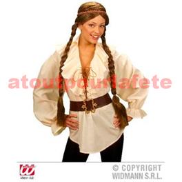 Chemise à jabot Beige (M/L-XL) (Pirate, Renaissance, Etc) Chemise à jabot Beige (M/L-XL) (Pirate, Renaissance, Etc)