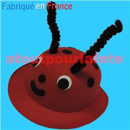 Chapeau - Coiffe Coccinelle, contes, fables La Fontaine (Enfant) Chapeau - Coiffe Coccinelle, contes, fables La Fontaine (Enfant)