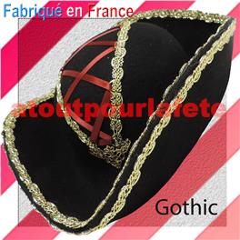 Tricorne Veritable Gothic adulte Tricorne Veritable Gothic adulte