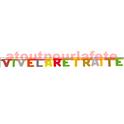 Guirlande "Vive la Retraite" - (carton) multicolore 