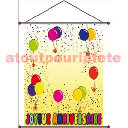 Poster plastique - "joyeux anniversaire" - 55 x 71 cm Poster plastique - "joyeux anniversaire" - 55 x 71 cm