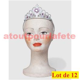 Lot de 12 Diadèmes de Princesse