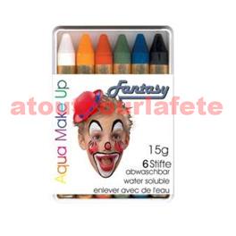 Crayons gras à maquillage (boite de 6) Crayons gras à maquillage (boite de 6)