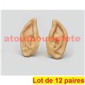 Lot à Prix Pro - 12 paires d'Oreille pointue de lutin, nain, elfe, Spock (la paire)