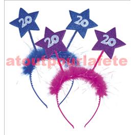 Serre-Tête Etoile "Anniversaire" 20ans (coloris aléatoire) Serre-Tête Etoile "Anniversaire" 20ans (coloris aléatoire)