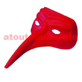 Masque Vénitien Noir ou rouge à bec Masque Vénitien Noir ou rouge à bec