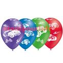 Pochette de 8 Ballons Ø30cm "Voiture" (impression tout autour)