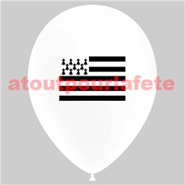 Pochette de 10 Ballons Ø30cm "Bretagne" (Imprimé 1 face)