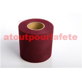 Tulle Bordeaux 8cm pour décoration voiture (rouleau de 10m)