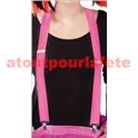 Bretelles Rose Fuchsia large (la paire)