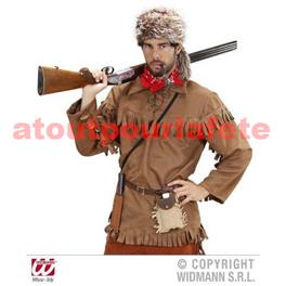 Déguisement de Trappeur, Davy Crocket, Farwest, Western