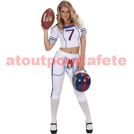 Déguisement de Footballeuse Américaine (Top + Pantalon) Déguisement de Footballeuse Américaine (Top + Pantalon)