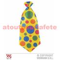 Cravate de clown géante en tissu 50 X 20cm