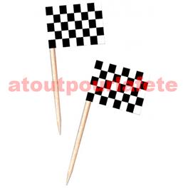 blister de 50 Mini drapeaux à damiers - F1 3 x 5cm blister de 50 Mini drapeaux à damiers - F1 3 x 5cm