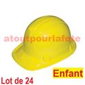 LOT DE 24 Casques de Chef de Chantier enfant 3/7ans