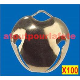 Sachet de 100 Grelots or en métal Ø 14mm