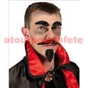 Moustache + barbichette + sourcils de diable