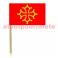 blister de 50 Mini drapeaux Languedoc 3 x 5cm