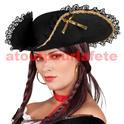 Chapeau Tricorne, Bicorne Angélique, Marquise, Pirate