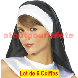 Lot à prix pro Lot de 6 Chapeaux, coiffe, Bonne soeur,Nonne, Religieuse 