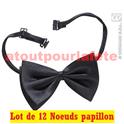 LOT A PRIX PRO: 12 Noeuds Papillon noir