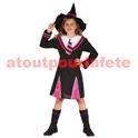 Déguisement enfant de Sorcière Rose/noire L (10/12 ans) 