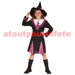 Déguisement enfant de Sorcière Rose/noire L (10/12 ans) Déguisement enfant de Sorcière Rose/noire L (10/12 ans)