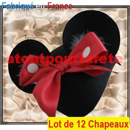 LOT A PRIX PRO: 12 Chapeaux- coiffe de Minnie mouse, Disney, BD