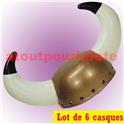 LOT A PRIX PRO:  6 Casques de Viking (casque à grandes cornes)