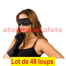 Lot de 48 Loups de Justicier adulte Lot de 48 Loups de Justicier adulte