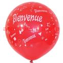 Sac de 3 ballons "Bienvenue" TAT Ø 40cm  