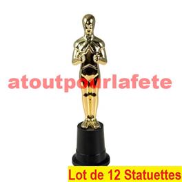 LOT DE 12 Statuette Oscar, César, Trophée, Awards,Remise de Prix,