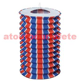 Sachet de 12 Lampions Cylindrique Tricolore Sachet de 12 Lampions Cylindrique Tricolore
