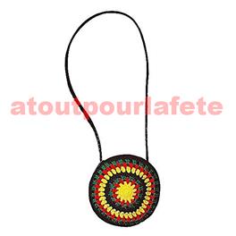 Sac bandouillère Rasta Bob Marley en laine Sac bandouillère Rasta Bob Marley en laine