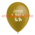 Ballons Joyeux Noël, (sac de 10) en or ou argent