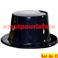 Lot de 12 Chapeaux Haut de Forme Noir,"Rocambole" (plastique)