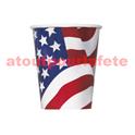 Lot de 8 gobelets 27cl Drapeau americain, Usa, Etat Unis